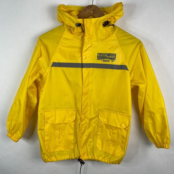 Wetskins Other - Wetskins Full Zip Yellow Rain Jacket Coat Kids M
